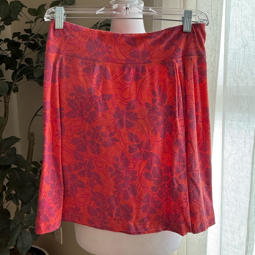 Athleta Floral Red and Purple Women's Skirt